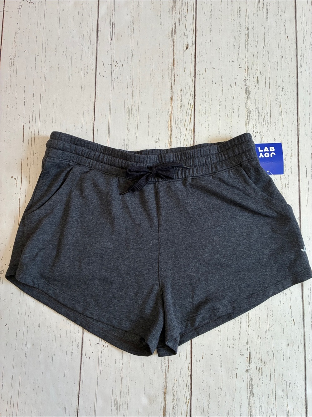 JoyLab Charcoal Gray Super Soft Athletic Drawstring Shorts, sz L, NWT - Picture 11 of 15